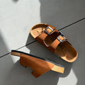 PREMIUM BIRKENSTOCKS LEATHER SLIDES