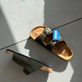 PREMIUM BIRKENSTOCKS LEATHER SLIDES