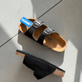 PREMIUM BIRKENSTOCKS LEATHER SLIDES