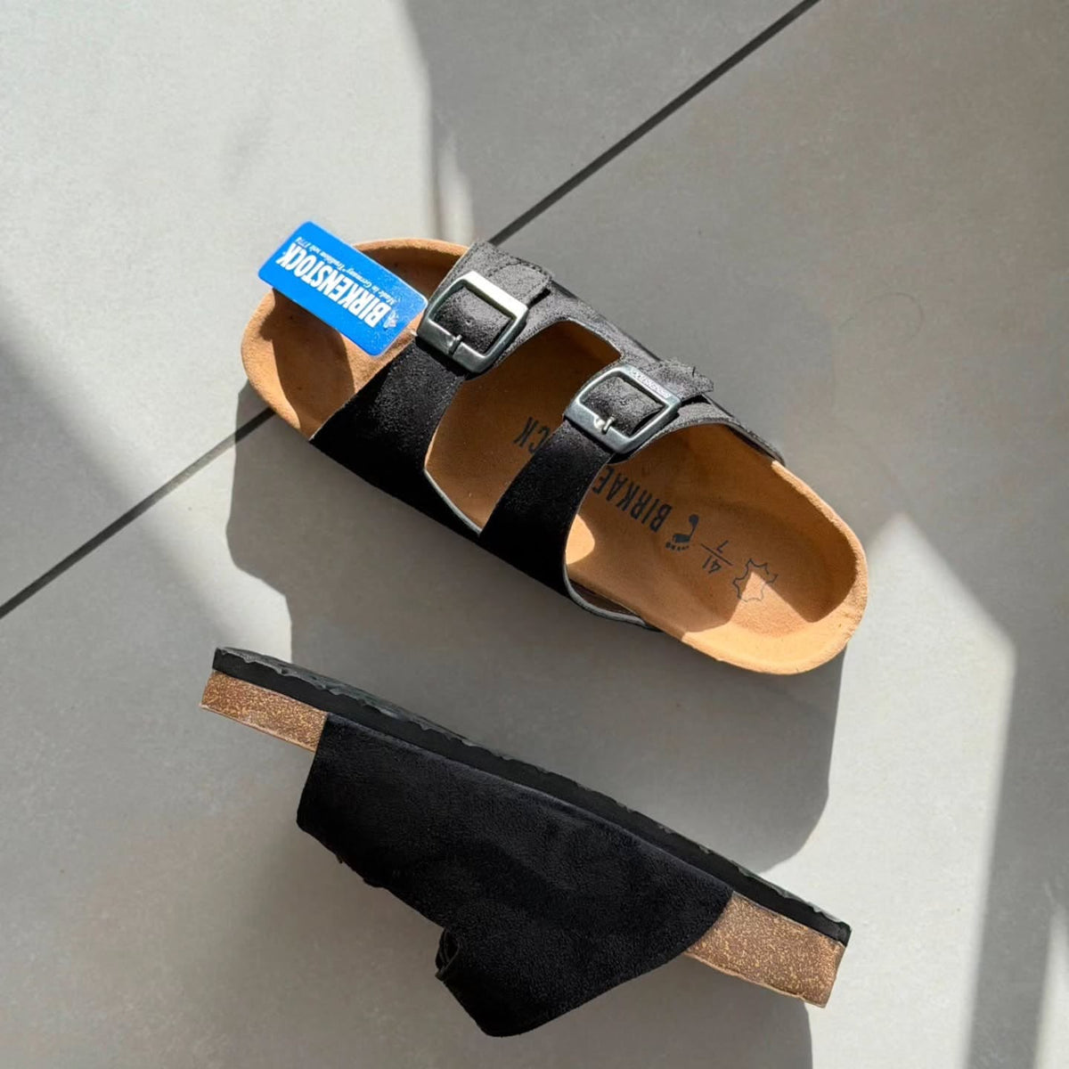 PREMIUM BIRKENSTOCKS LEATHER SLIDES